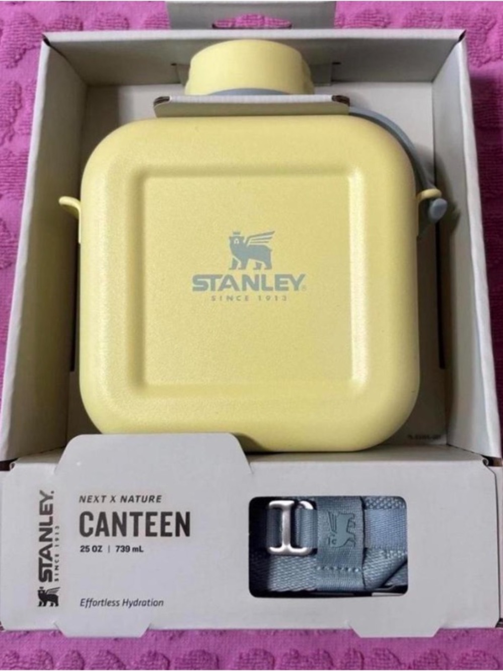 Stanley Next x Nature Canteen 25oz Yellow Insulated Water Bottle New